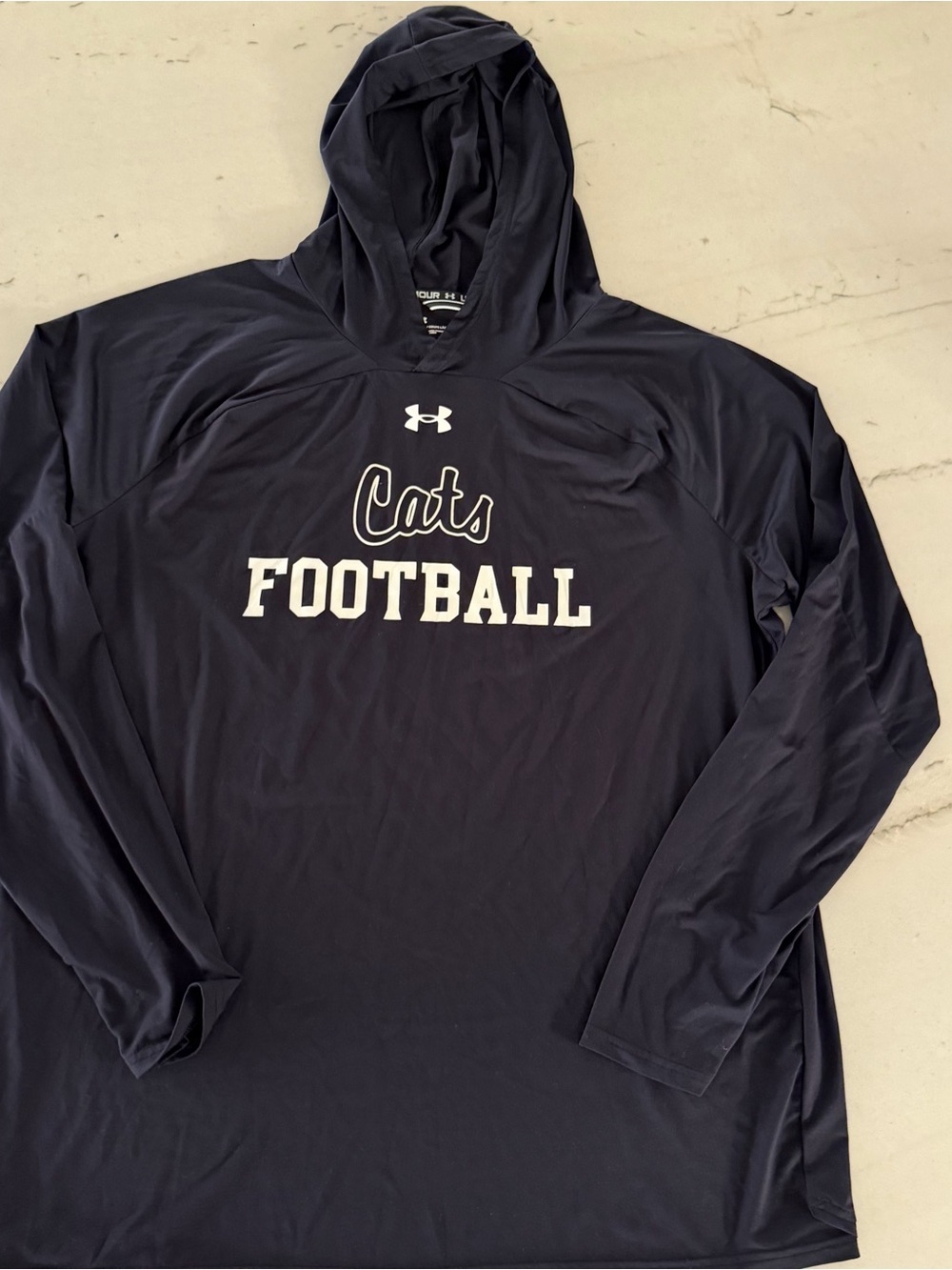 Davidson Football Long Sleeve Lightweight Hoodie XL Black